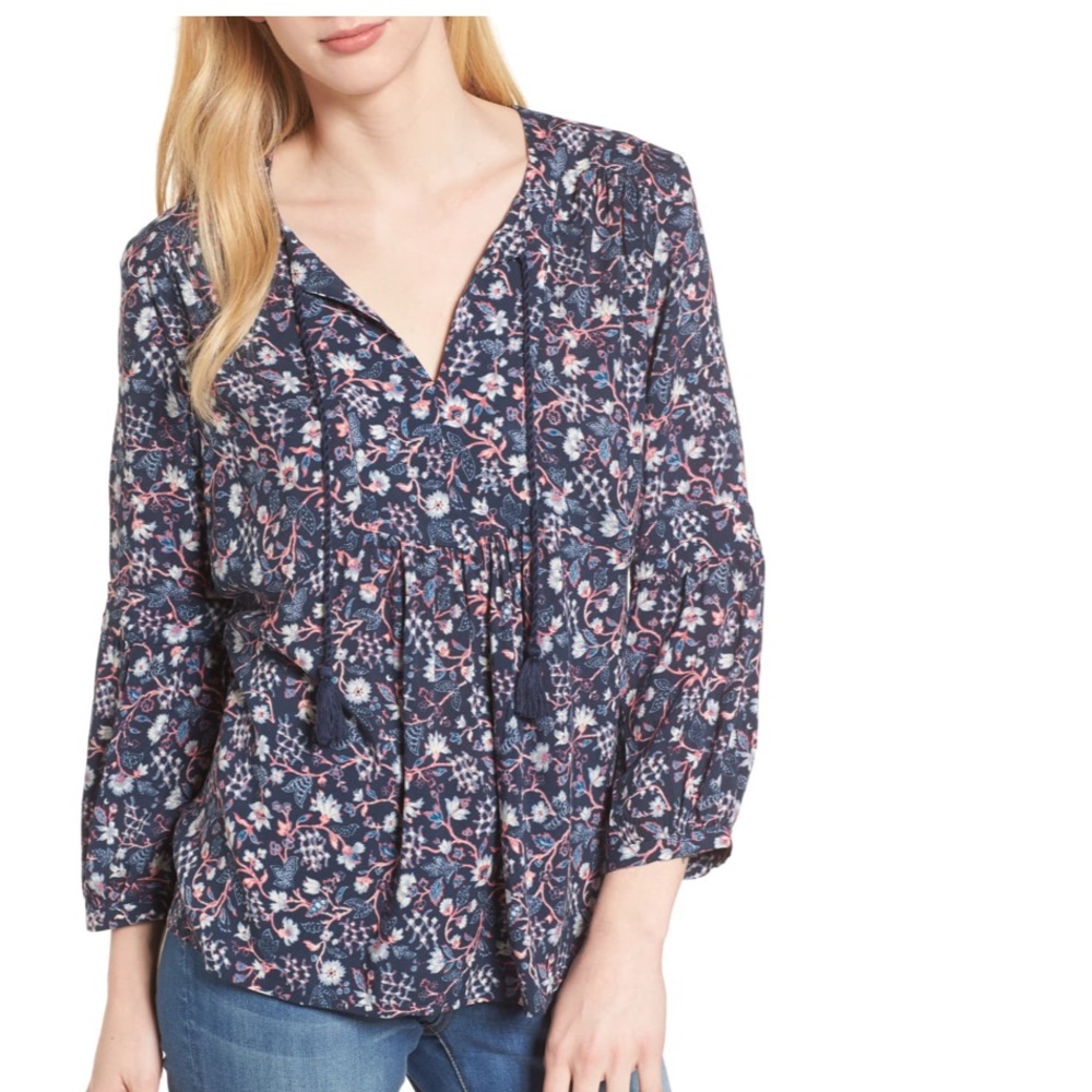 Caslon boho peasant top blouse